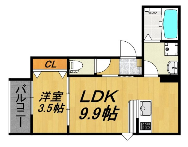 【間取り】 | LE COCON 岩倉Ⅴ