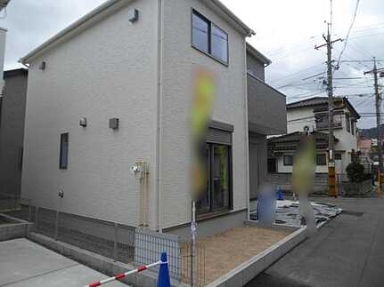 安佐北区落合南１丁目の前面道路含む現地写真