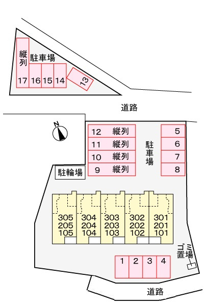 バレンティーノ　４６の駐車場|駐車場