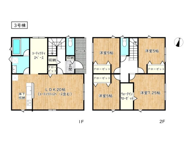 【間取り】 | たつの市龍野町片山第8／全3棟