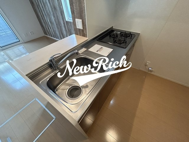 伊勢崎市宮子町のアパートのキッチン