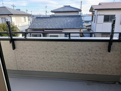 【バルコニー】 | 行田市富士見町２丁目２期　 | ２号棟現地バルコニー（2026年02月02日）撮影