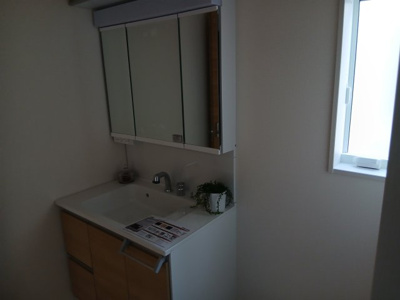 【独立洗面台】 | 行田市富士見町２丁目２期　 | ２号棟現地洗面所（2026年02月02日）撮影