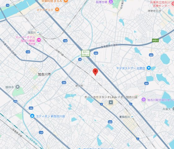 【地図】 | 加古川市野口町野口第7　Ⅱ期（全3）9号棟