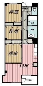 ＭＫマンション矢作台パレス（モーレス100）の間取り