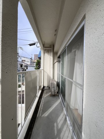 マンション南住吉のバルコニー