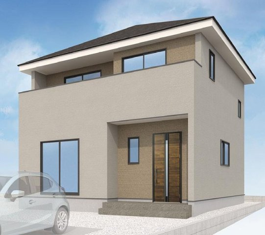 アーバンスタイル渋川市石原１期　１号棟の外観パース|渋川市石原に新築住宅を建築中です。２棟現場です。
シンプルで飽きのこない外観です♪
お客様のご都合に合わせていつでも同仕様物件をご見学頂けます。
お気軽にお問い合わせください♪