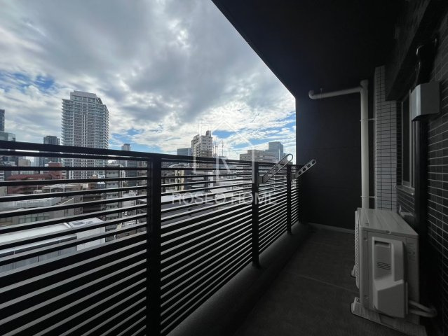 プレサンス梅田東クォーレのバルコニー