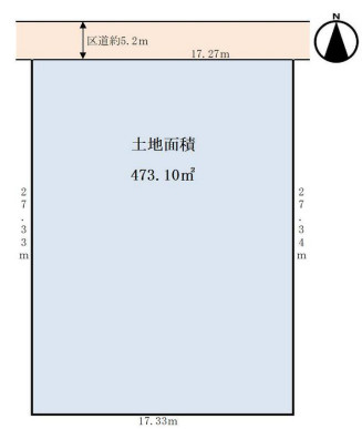 上北沢３　土地の区画図