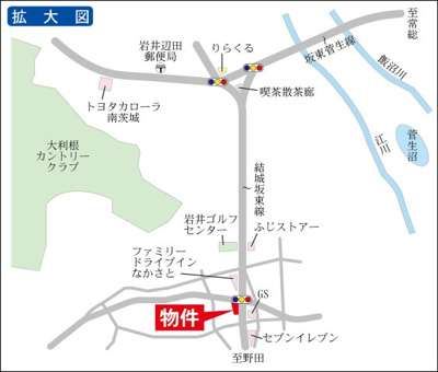 【地図】 | 坂東市中里貸地