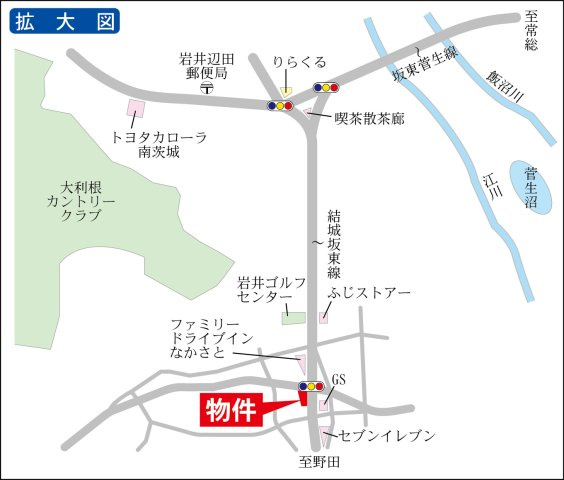 【地図】 | 坂東市中里貸地