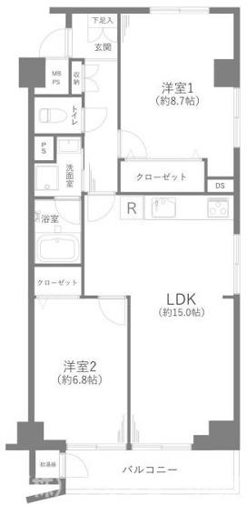 【間取り】 | 千葉グランドハイツ