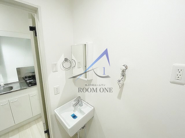 大山フラッツの洗面所|洗面台です。