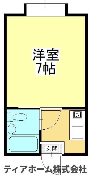 大和高田市西三倉堂２丁目の賃貸マンションの間取り