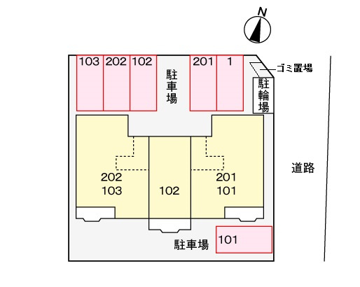 パーク　ピアの区画図