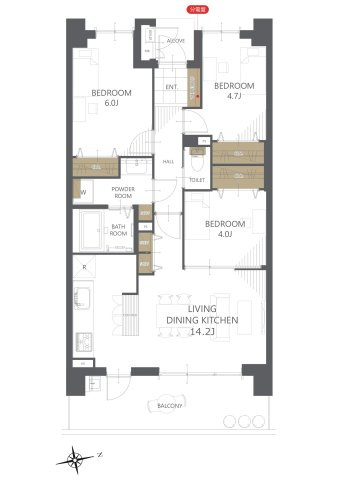 【間取り】プレミスト天理 