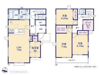 【間取り】 | 越谷市弥栄町13期　新築分譲住宅　全3棟 | ◆敷地面積：121.75㎡　◆建物面積：99.15㎡　◆4LDK