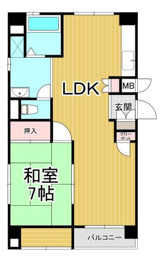 松園ハイツの間取り