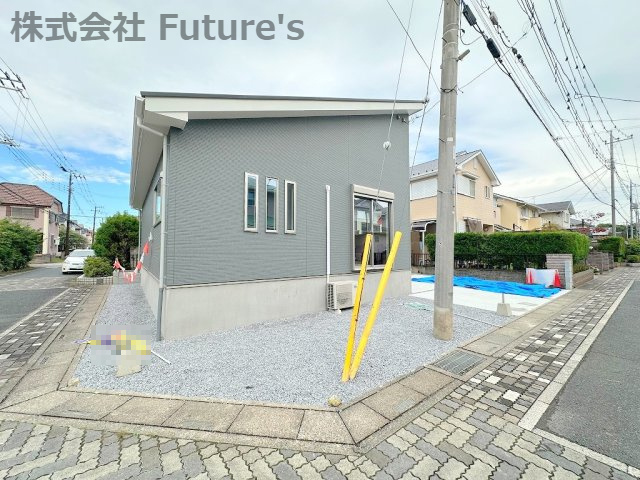 松伏町ゆめみ野東3丁目　新築平屋戸建　全1棟の外観|2025年8月完成の平屋戸建