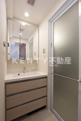 【洗面所】 | パークアクシス池田山 | スペースが確保できる洗面所です