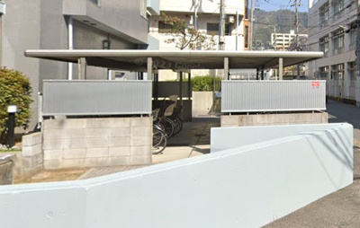 【駐輪場】 | コスモシティ三宮東 | 三宮まで自転車で約7分、生活利便性の高い立地