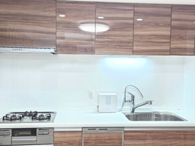 【キッチン】 | コスモシティ三宮東 | 食器洗い乾燥機は手洗いよりも時間の節約ができるので、子育てや家事で忙しい家庭の見方です