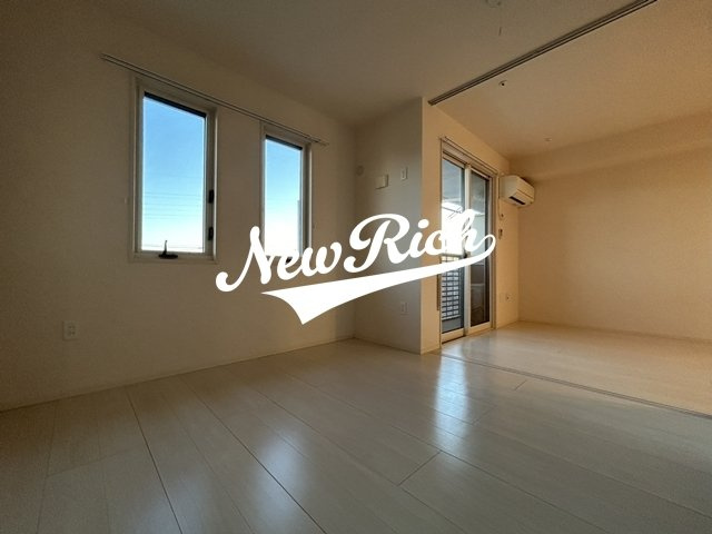 前橋市総社町総社のアパートのバルコニー