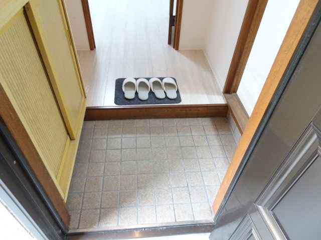 安田マンションの玄関