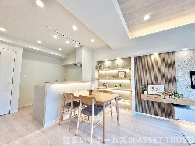 信濃町ハイムのその他|キッチンからリビングが見渡せます