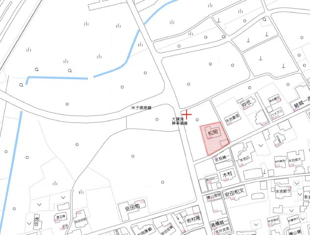 米子市大篠津町1293の地図