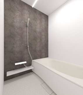 【完成予想図】 | ガーデンヒルズ内野5 | 浴室CGイメージ