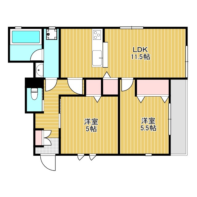 ウェルゲートサウスの間取り