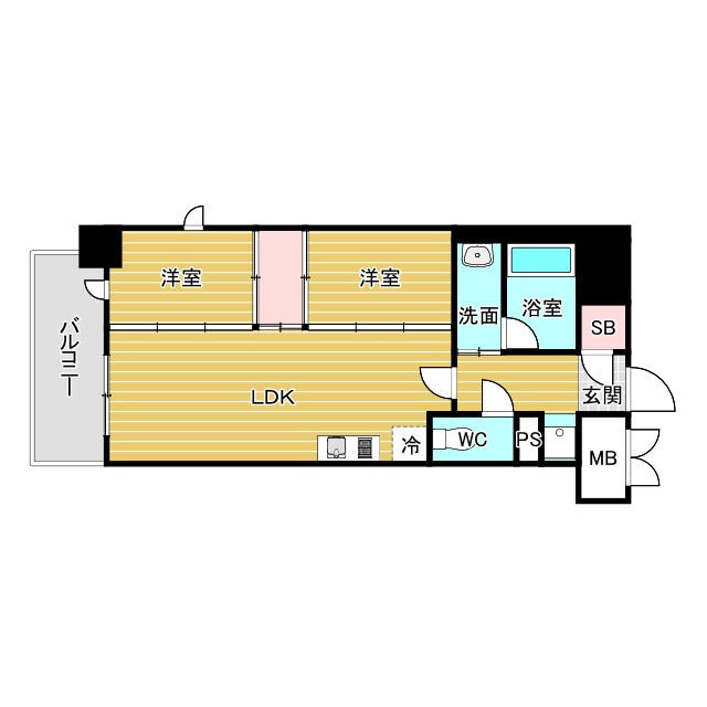 リビオメゾン新大阪の間取り