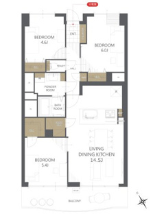 【間取り】ニュー西船橋マンション 
