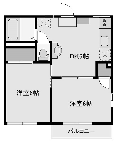 【間取り】 | コーポラスゆたかA