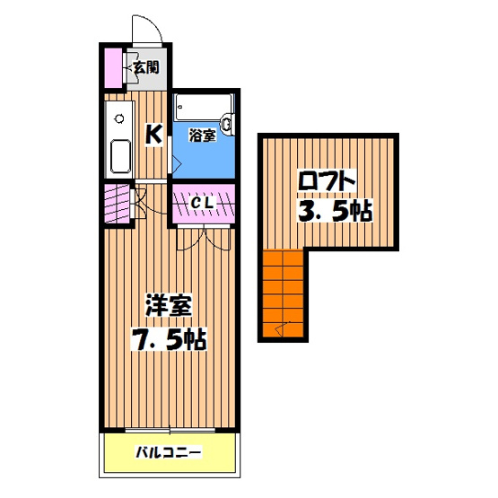 【間取り】 | やまゆり館 | 反転タイプ