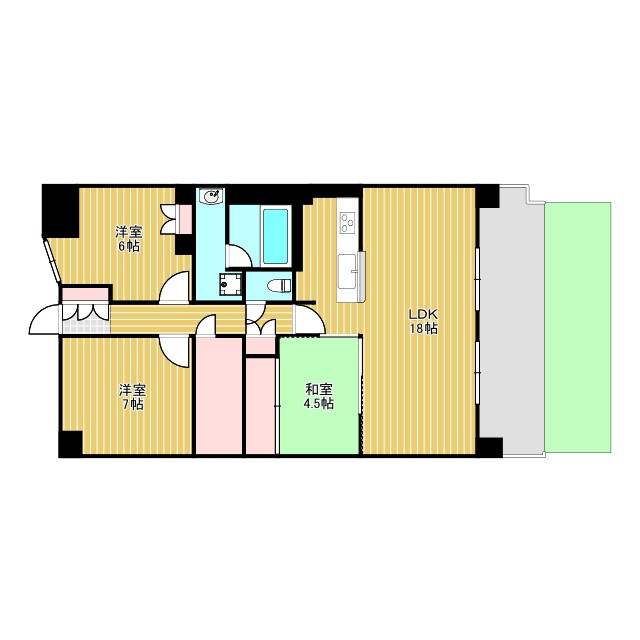 ウェリス豊中桃山台の間取り