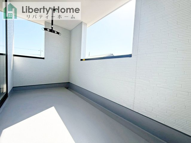 第2土浦市並木　新築戸建　3号棟のバルコニー