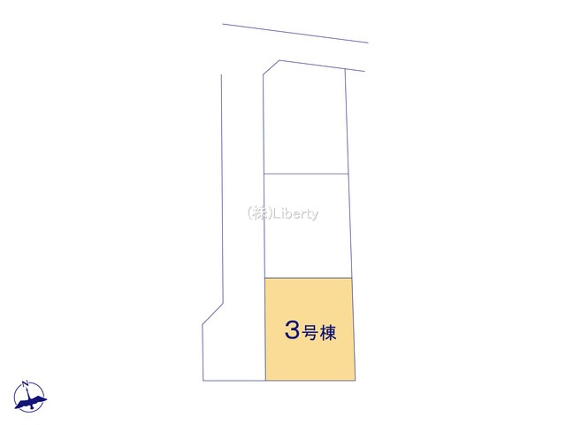 第2土浦市並木　新築戸建　3号棟の区画図