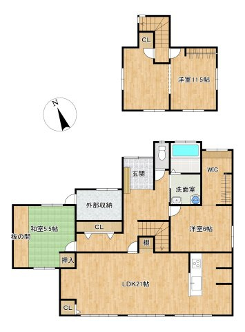 筑後市羽犬塚戸建の外観
