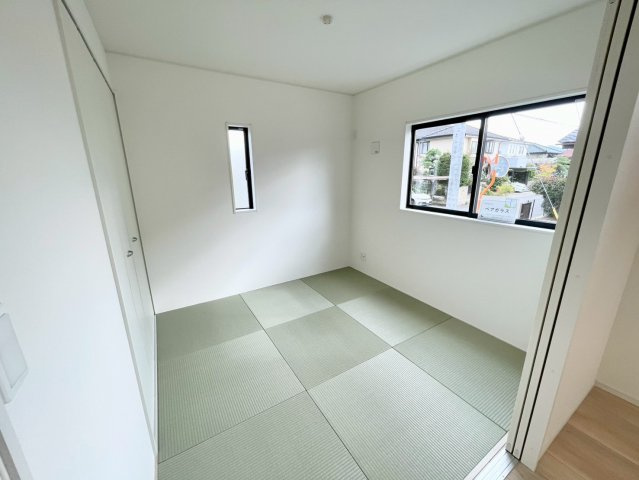 長野市宮沖第４の和室|和室はリビングに隣接しているのでお子様のお昼寝や客間として最適です♪