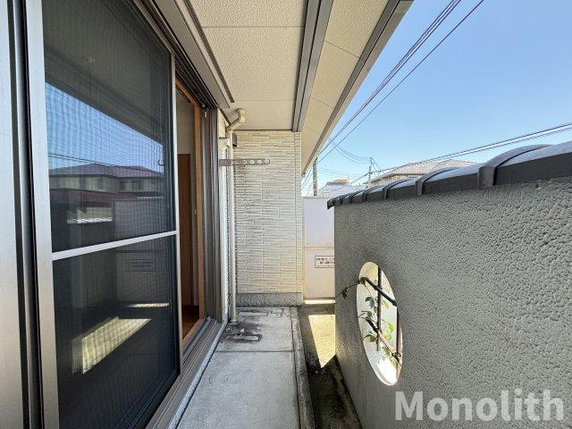 シャーメゾン竹城庵のバルコニー