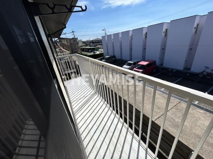 プレジール坂口A棟のバルコニー