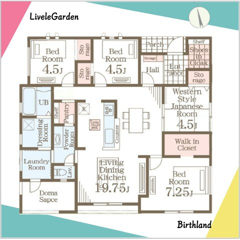 新築戸建・新築建売　笹谷桜水第6　笹谷小・信陵中の区画図|■土地面積：326.28㎡　■建物面積：98.12㎡