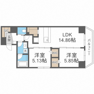 【間取り】 | BANIX北堀江 | BANIX北堀江（バニックス北堀江）　間取り