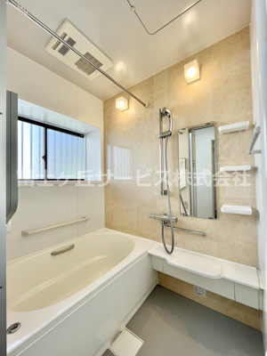 【浴室】 | 菊川市本所 中古戸建て | ゆったり過ごせるお風呂です