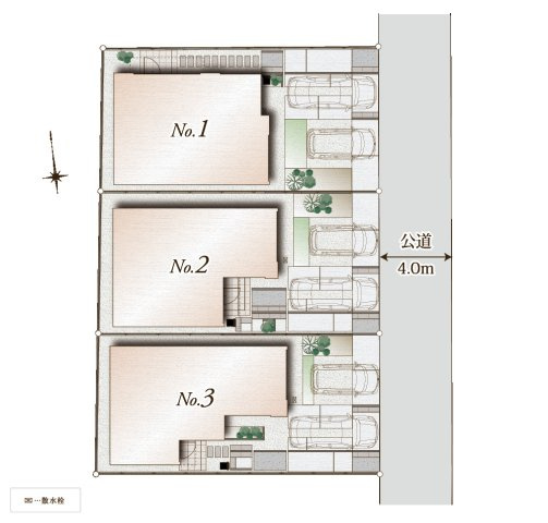 恋ヶ窪Ⅲの区画図