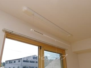 広島市安佐北区深川３丁目のアパートの設備|便利な室内物干し