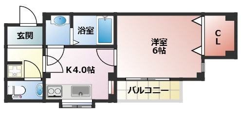 ハイツ浄土寺の間取り