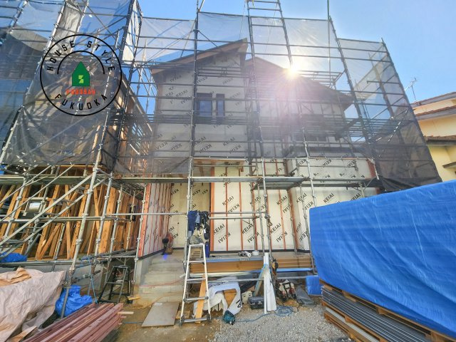 福岡市東区八田3丁目第11-2棟（1号棟）　の外観|デザイン性のある外観です。